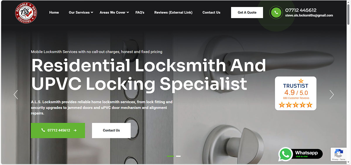 Read more about A.L.S Locksmiths website A.L.S Locksmiths