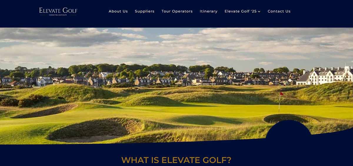 Elevate Golf designed by Aehweb