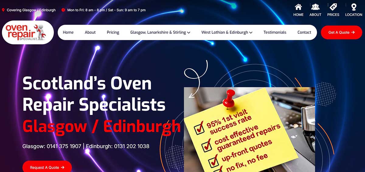 Read more about The Oven Repair Specialist website The Oven Repair Specialist